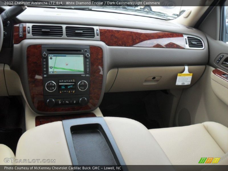 White Diamond Tricoat / Dark Cashmere/Light Cashmere 2012 Chevrolet Avalanche LTZ 4x4