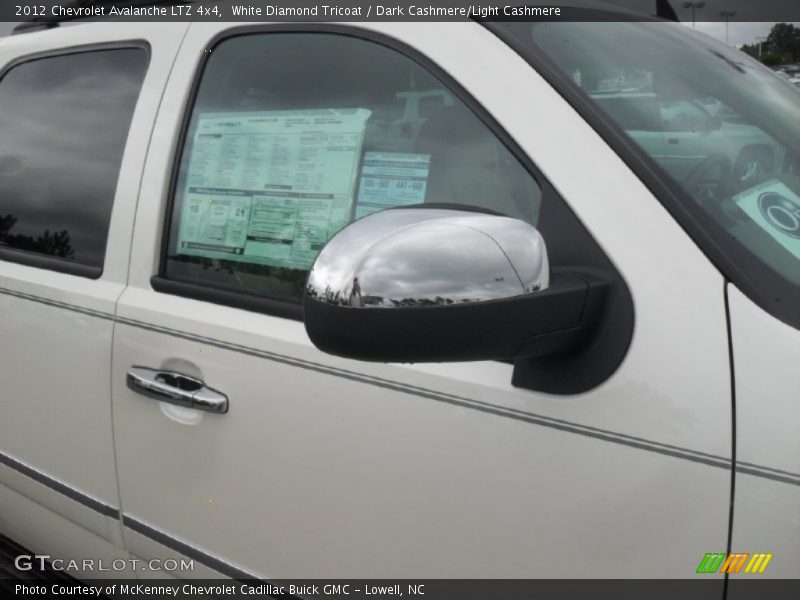White Diamond Tricoat / Dark Cashmere/Light Cashmere 2012 Chevrolet Avalanche LTZ 4x4
