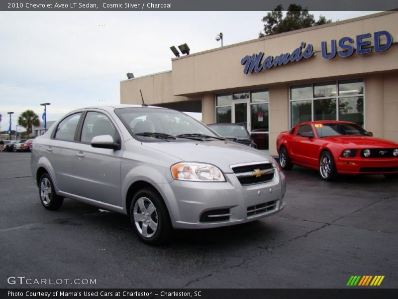 Cosmic Silver / Charcoal 2010 Chevrolet Aveo LT Sedan