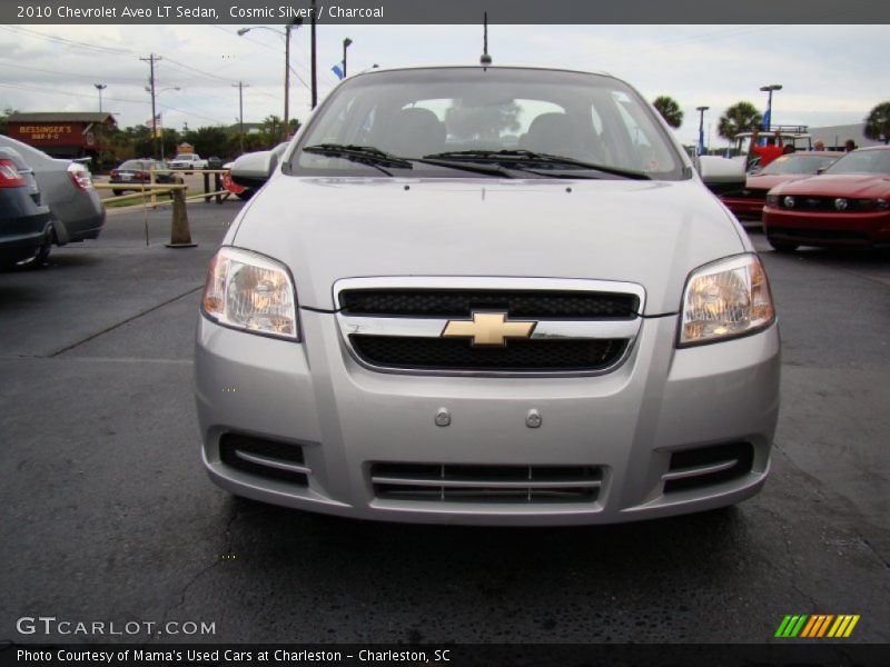 Cosmic Silver / Charcoal 2010 Chevrolet Aveo LT Sedan