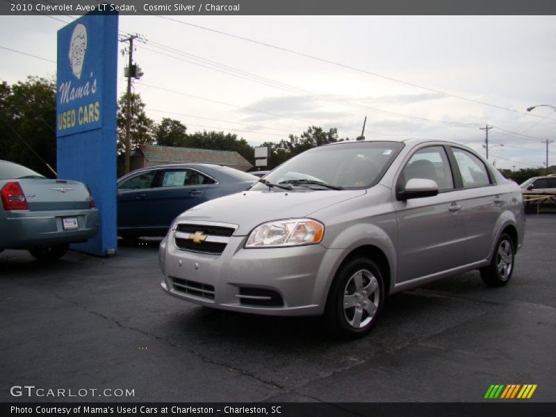 Cosmic Silver / Charcoal 2010 Chevrolet Aveo LT Sedan
