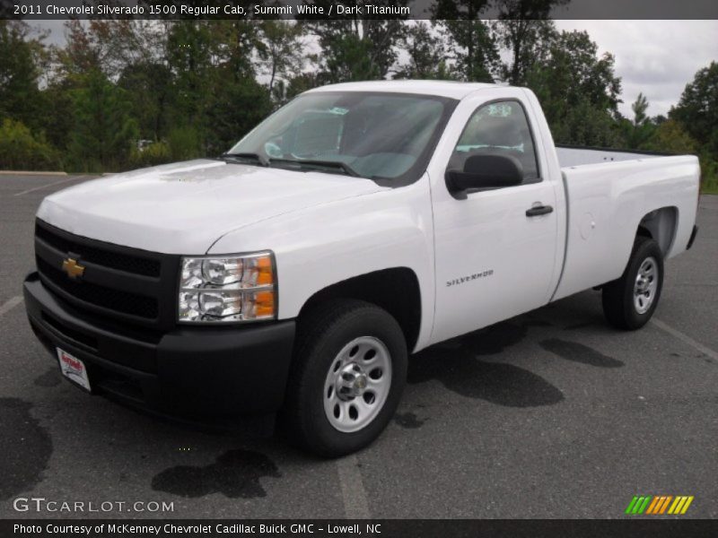 Summit White / Dark Titanium 2011 Chevrolet Silverado 1500 Regular Cab