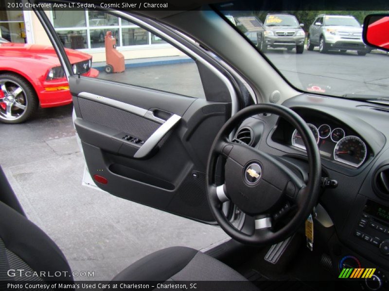 Cosmic Silver / Charcoal 2010 Chevrolet Aveo LT Sedan