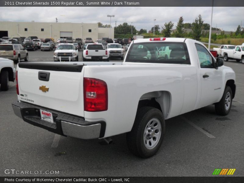 Summit White / Dark Titanium 2011 Chevrolet Silverado 1500 Regular Cab