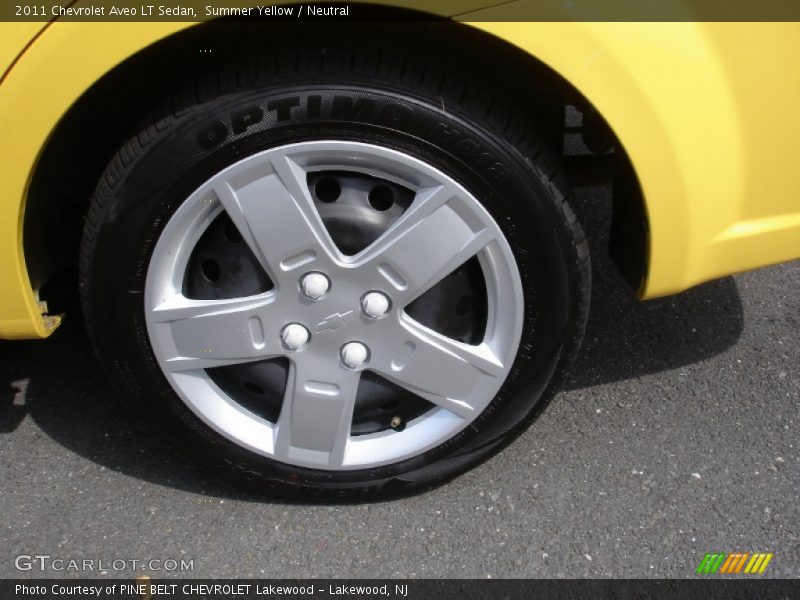 Summer Yellow / Neutral 2011 Chevrolet Aveo LT Sedan