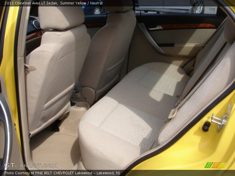 Summer Yellow / Neutral 2011 Chevrolet Aveo LT Sedan