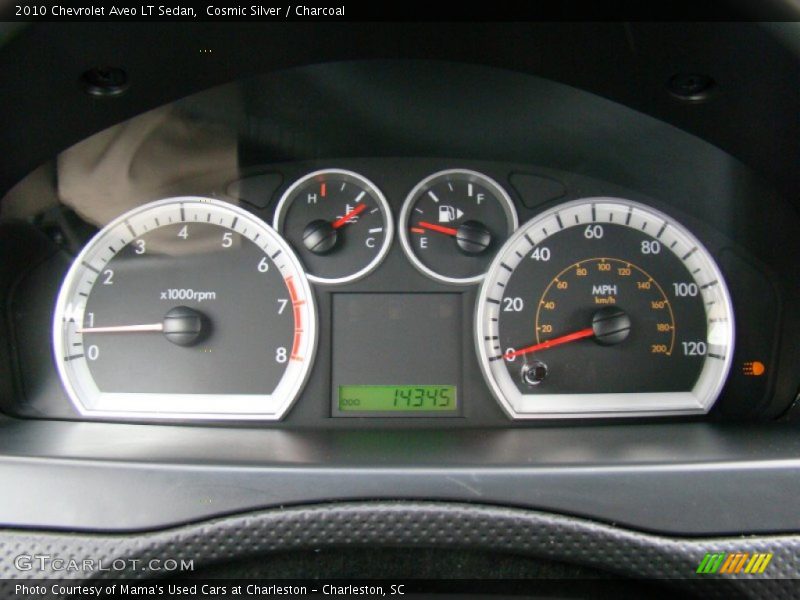 Cosmic Silver / Charcoal 2010 Chevrolet Aveo LT Sedan