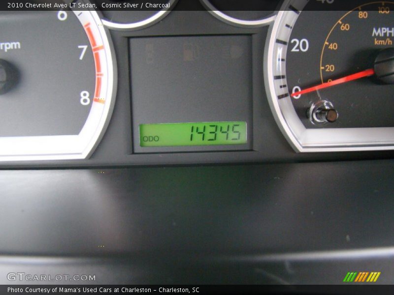 Cosmic Silver / Charcoal 2010 Chevrolet Aveo LT Sedan