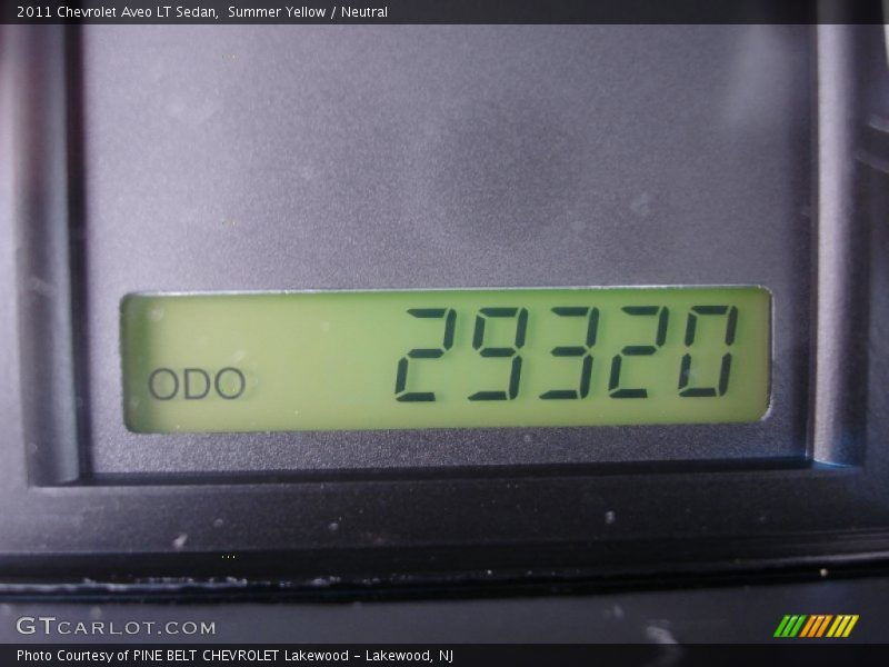 Summer Yellow / Neutral 2011 Chevrolet Aveo LT Sedan