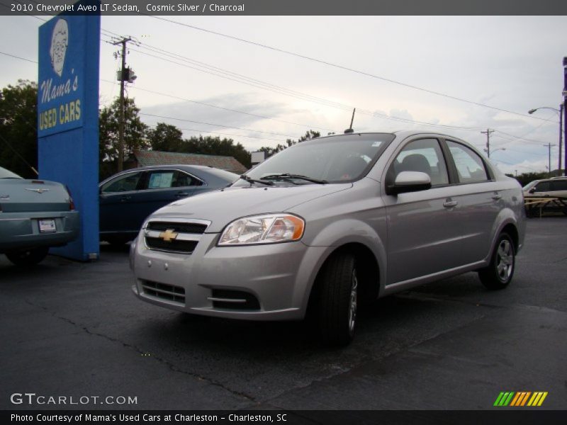 Cosmic Silver / Charcoal 2010 Chevrolet Aveo LT Sedan
