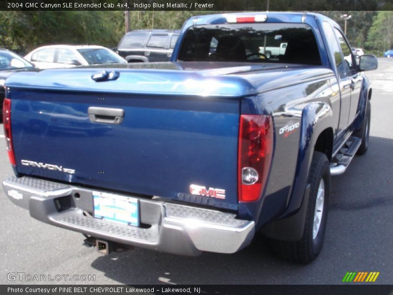 Indigo Blue Metallic / Pewter 2004 GMC Canyon SLE Extended Cab 4x4
