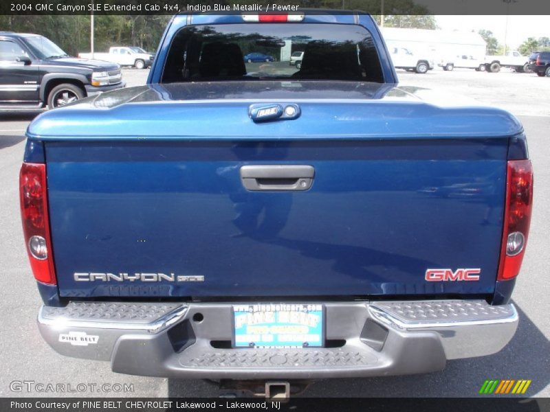 Indigo Blue Metallic / Pewter 2004 GMC Canyon SLE Extended Cab 4x4