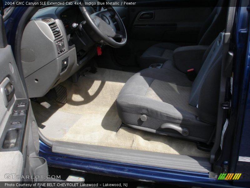 Indigo Blue Metallic / Pewter 2004 GMC Canyon SLE Extended Cab 4x4