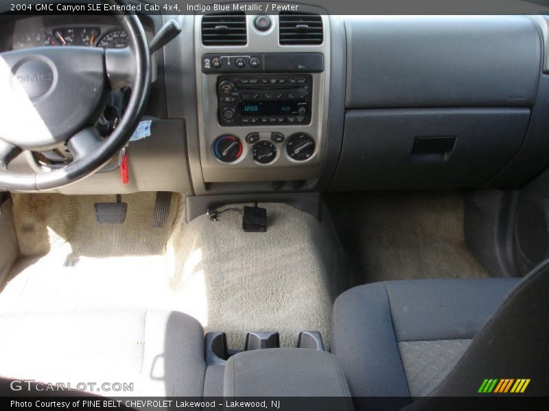 Indigo Blue Metallic / Pewter 2004 GMC Canyon SLE Extended Cab 4x4
