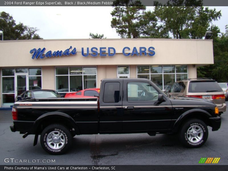 Black / Black/Medium Pebble 2004 Ford Ranger Edge SuperCab
