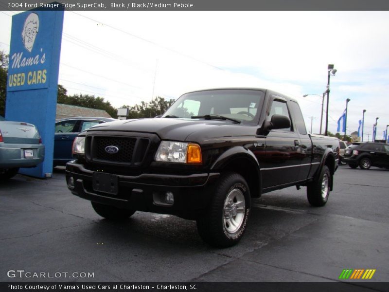 Black / Black/Medium Pebble 2004 Ford Ranger Edge SuperCab