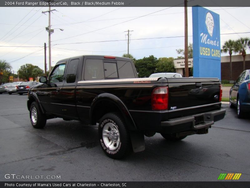 Black / Black/Medium Pebble 2004 Ford Ranger Edge SuperCab