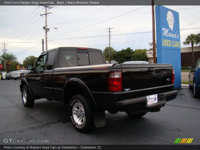 Black / Black/Medium Pebble 2004 Ford Ranger Edge SuperCab