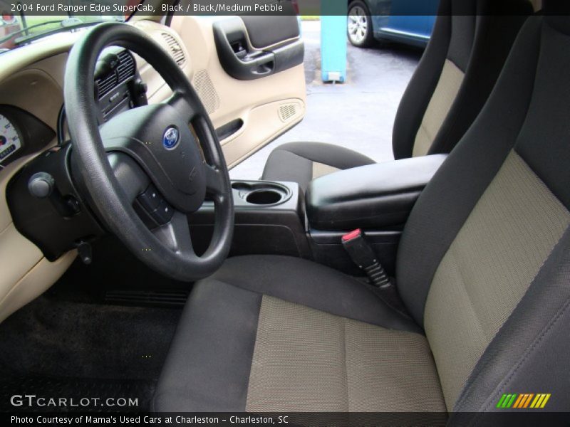 Black / Black/Medium Pebble 2004 Ford Ranger Edge SuperCab