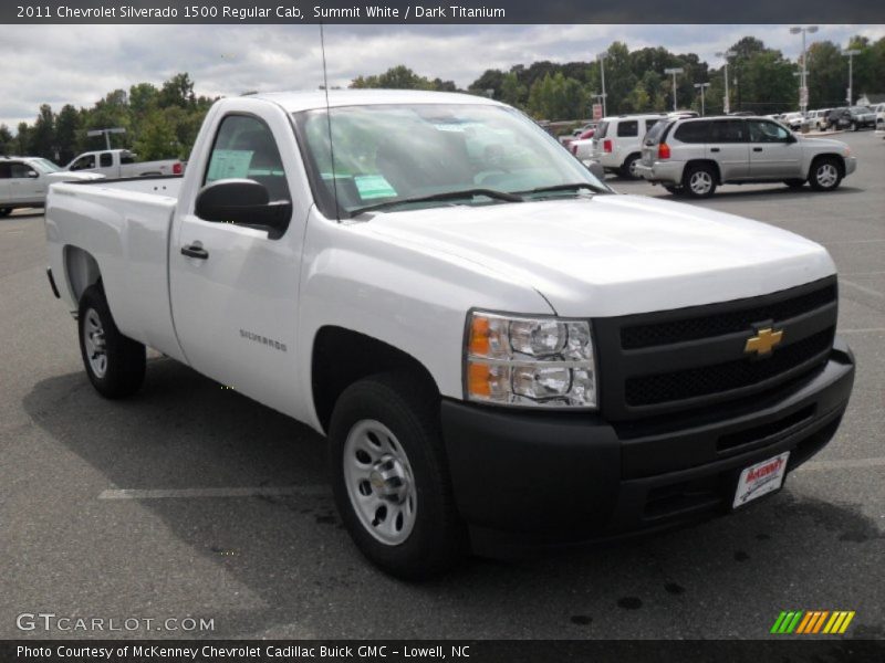 Summit White / Dark Titanium 2011 Chevrolet Silverado 1500 Regular Cab
