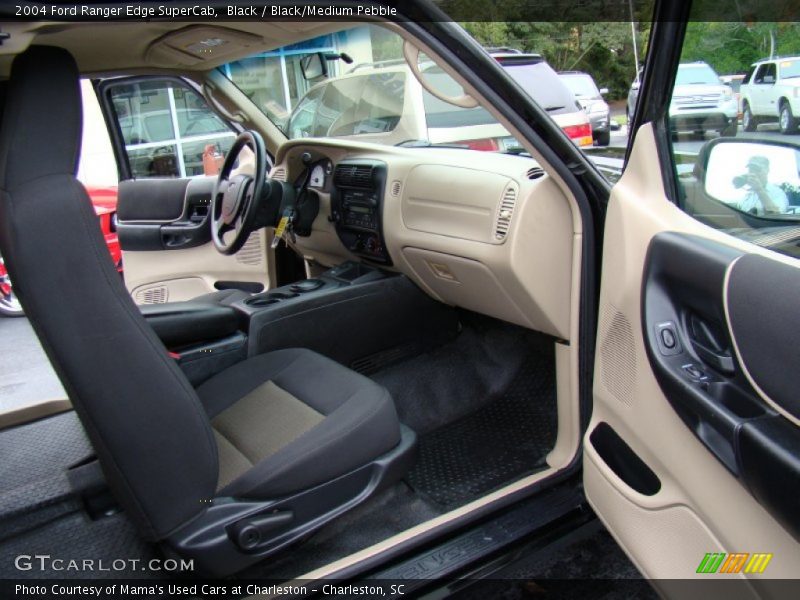 Black / Black/Medium Pebble 2004 Ford Ranger Edge SuperCab