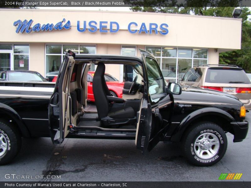 Black / Black/Medium Pebble 2004 Ford Ranger Edge SuperCab