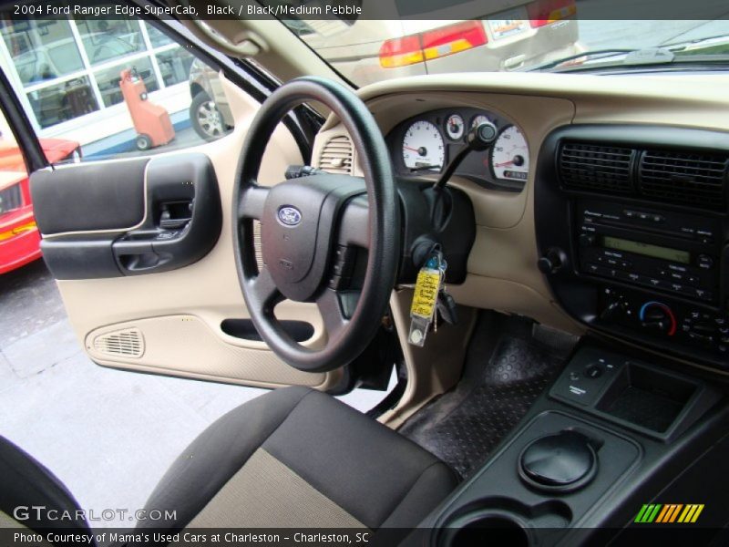 Black / Black/Medium Pebble 2004 Ford Ranger Edge SuperCab