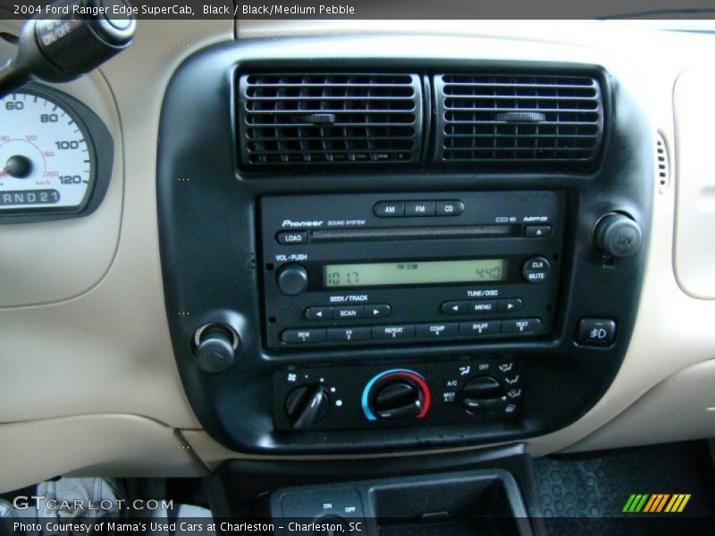 Black / Black/Medium Pebble 2004 Ford Ranger Edge SuperCab