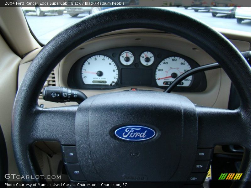 Black / Black/Medium Pebble 2004 Ford Ranger Edge SuperCab