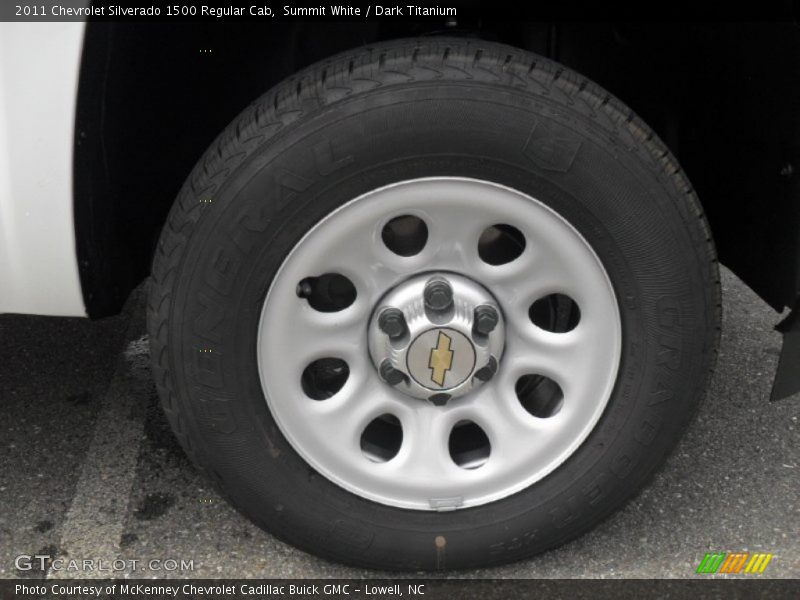 Summit White / Dark Titanium 2011 Chevrolet Silverado 1500 Regular Cab