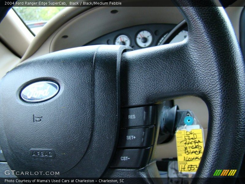 Black / Black/Medium Pebble 2004 Ford Ranger Edge SuperCab