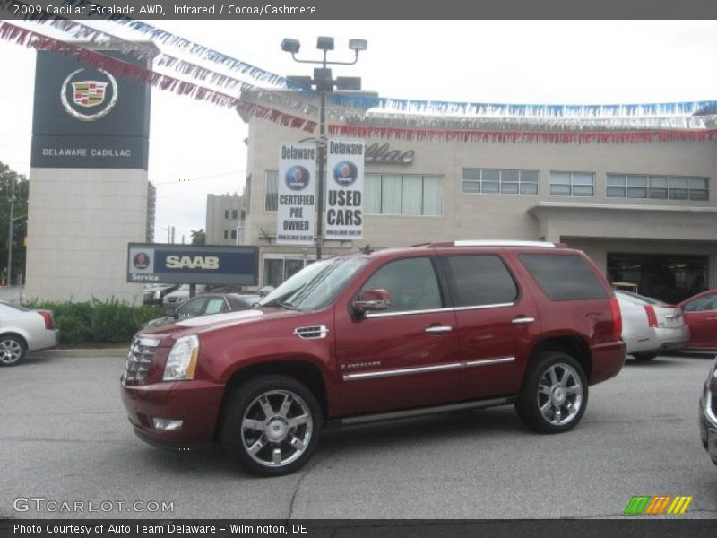 Infrared / Cocoa/Cashmere 2009 Cadillac Escalade AWD