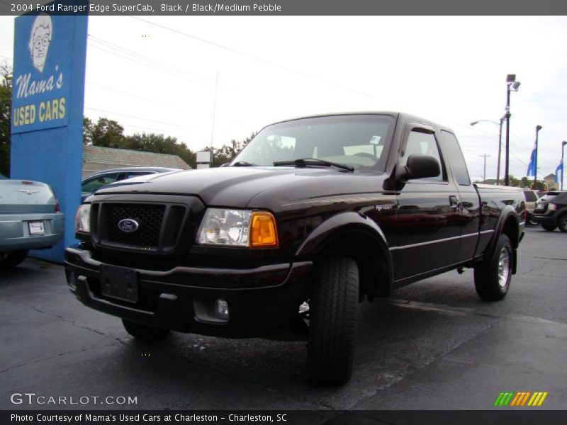 Black / Black/Medium Pebble 2004 Ford Ranger Edge SuperCab