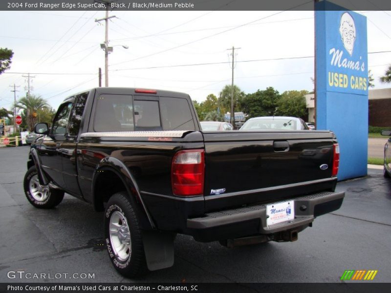 Black / Black/Medium Pebble 2004 Ford Ranger Edge SuperCab