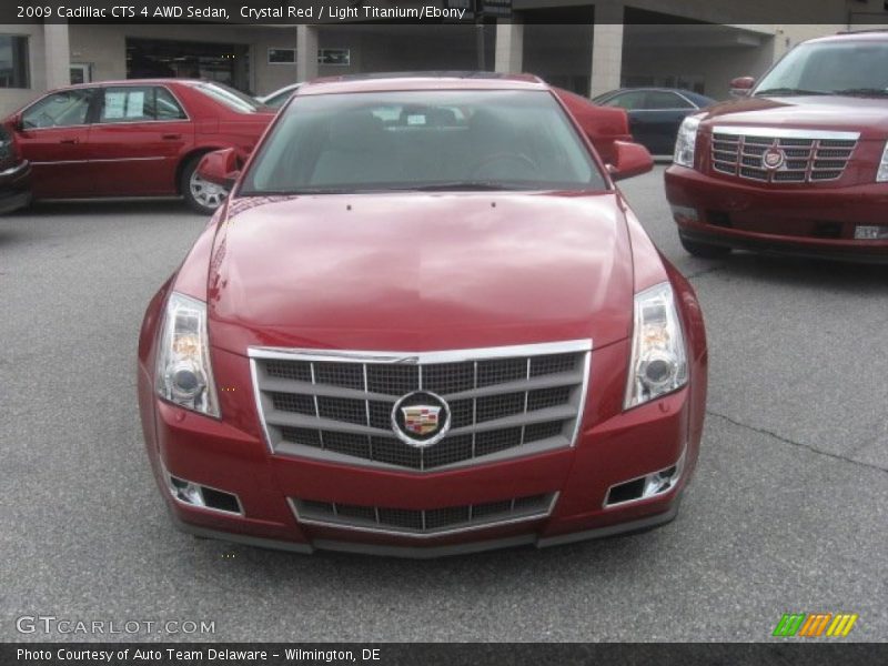 Crystal Red / Light Titanium/Ebony 2009 Cadillac CTS 4 AWD Sedan