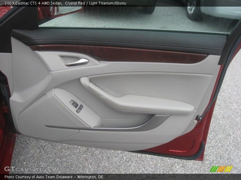Crystal Red / Light Titanium/Ebony 2009 Cadillac CTS 4 AWD Sedan