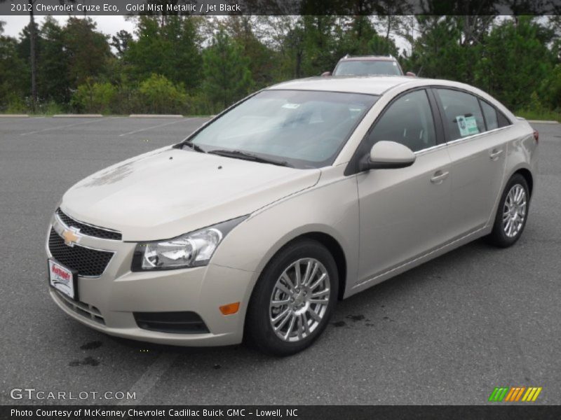 Gold Mist Metallic / Jet Black 2012 Chevrolet Cruze Eco