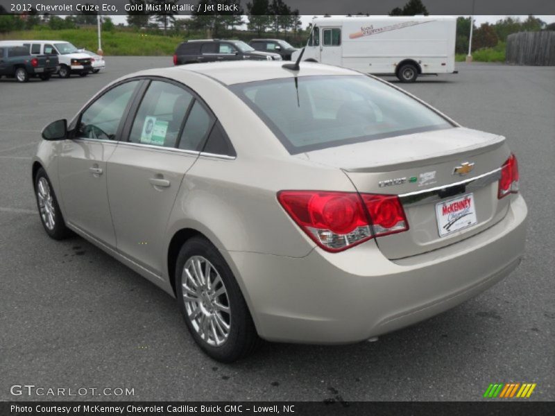 Gold Mist Metallic / Jet Black 2012 Chevrolet Cruze Eco