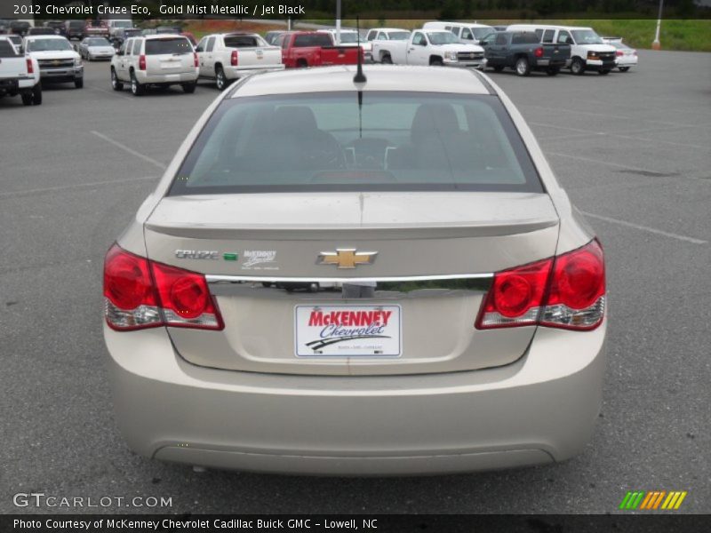 Gold Mist Metallic / Jet Black 2012 Chevrolet Cruze Eco