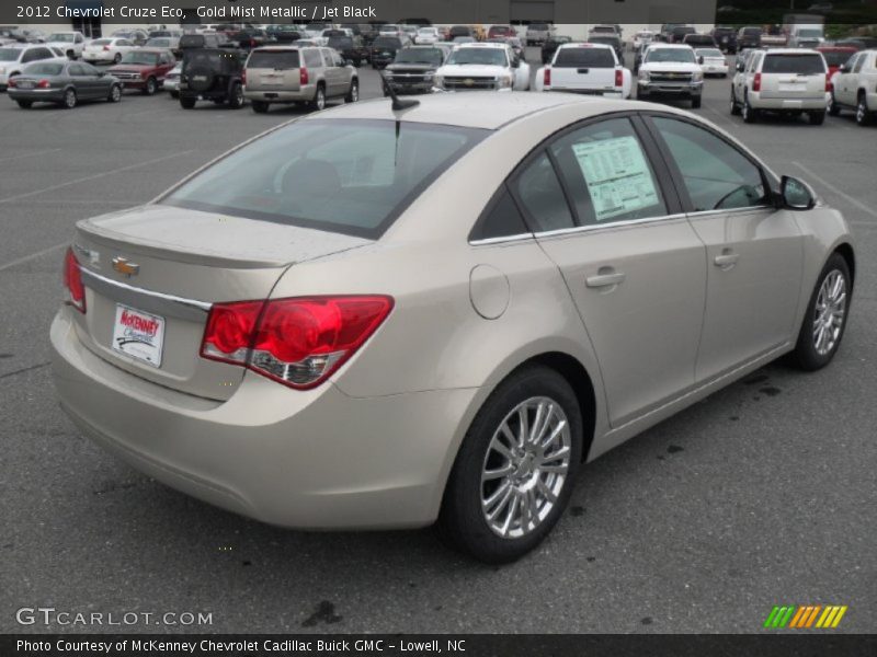 Gold Mist Metallic / Jet Black 2012 Chevrolet Cruze Eco