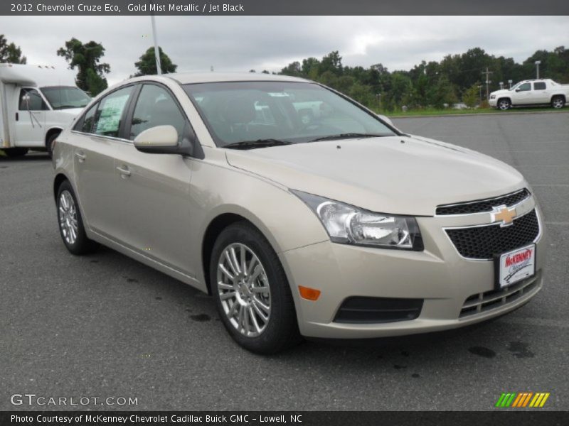 Gold Mist Metallic / Jet Black 2012 Chevrolet Cruze Eco