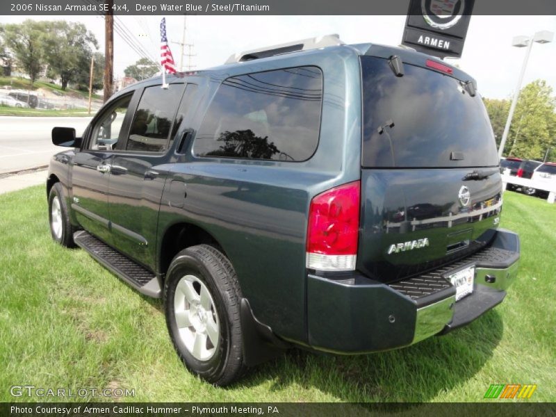Deep Water Blue / Steel/Titanium 2006 Nissan Armada SE 4x4