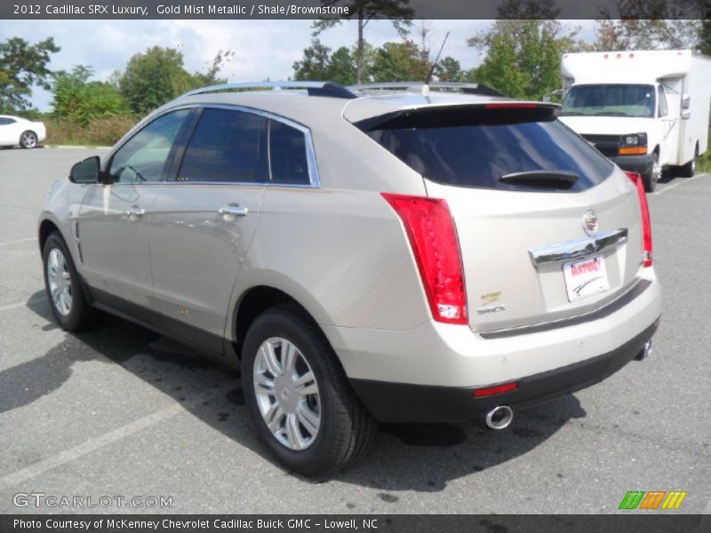 Gold Mist Metallic / Shale/Brownstone 2012 Cadillac SRX Luxury