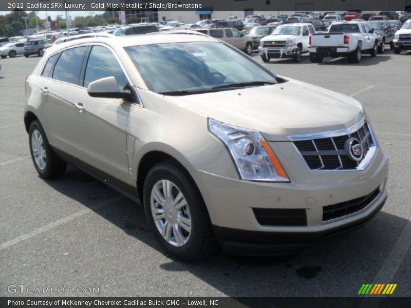 Gold Mist Metallic / Shale/Brownstone 2012 Cadillac SRX Luxury