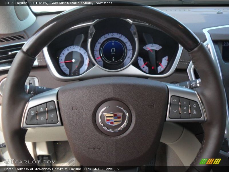 Gold Mist Metallic / Shale/Brownstone 2012 Cadillac SRX Luxury