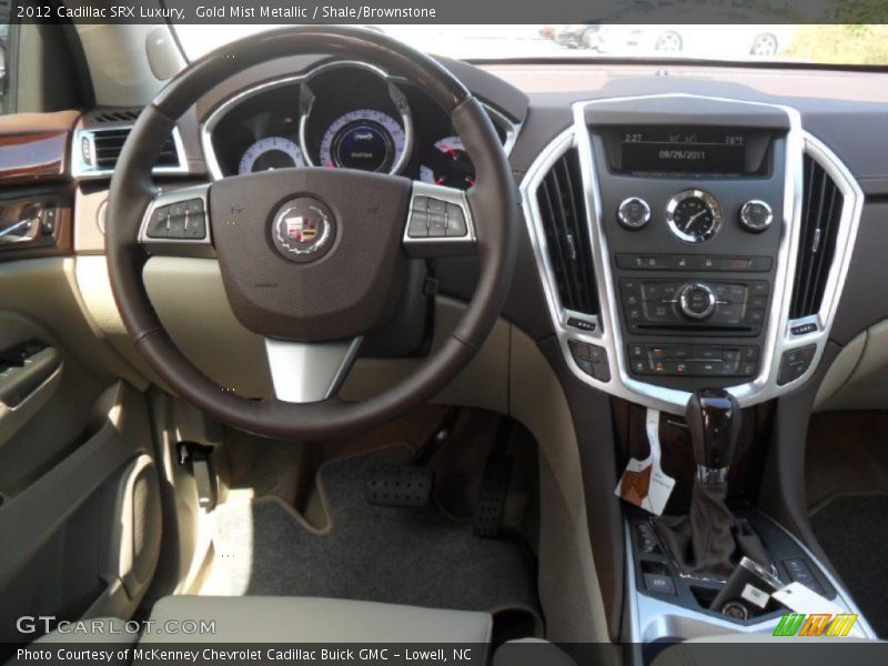 Gold Mist Metallic / Shale/Brownstone 2012 Cadillac SRX Luxury