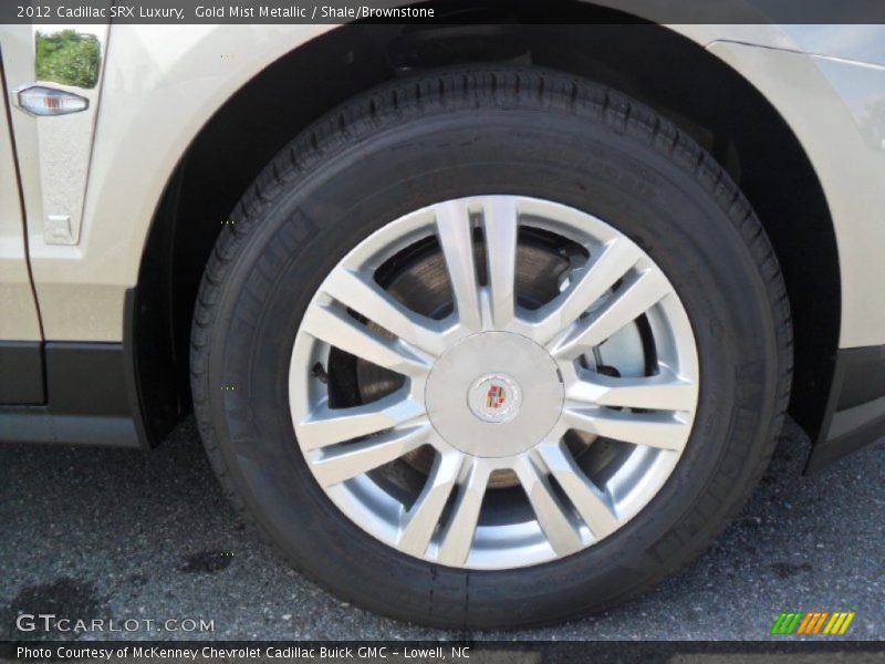 Gold Mist Metallic / Shale/Brownstone 2012 Cadillac SRX Luxury