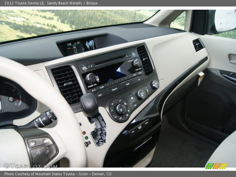 Sandy Beach Metallic / Bisque 2012 Toyota Sienna LE