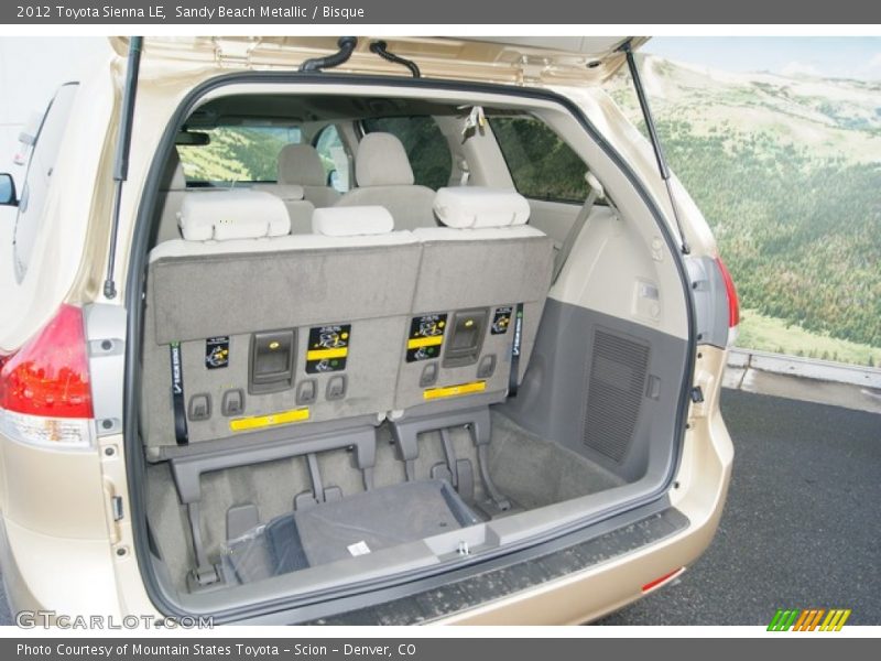 Sandy Beach Metallic / Bisque 2012 Toyota Sienna LE