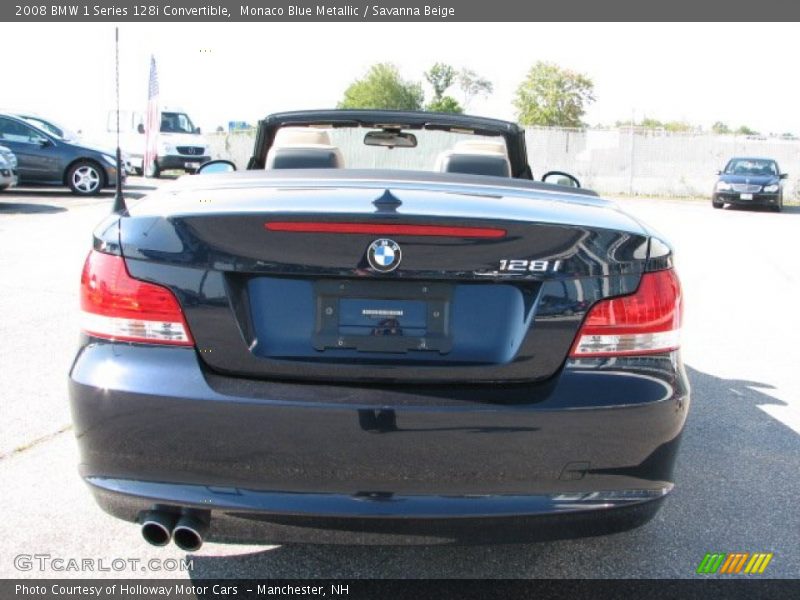 Monaco Blue Metallic / Savanna Beige 2008 BMW 1 Series 128i Convertible